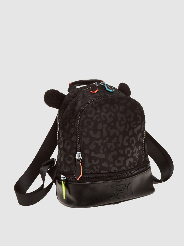 Panther print backpack